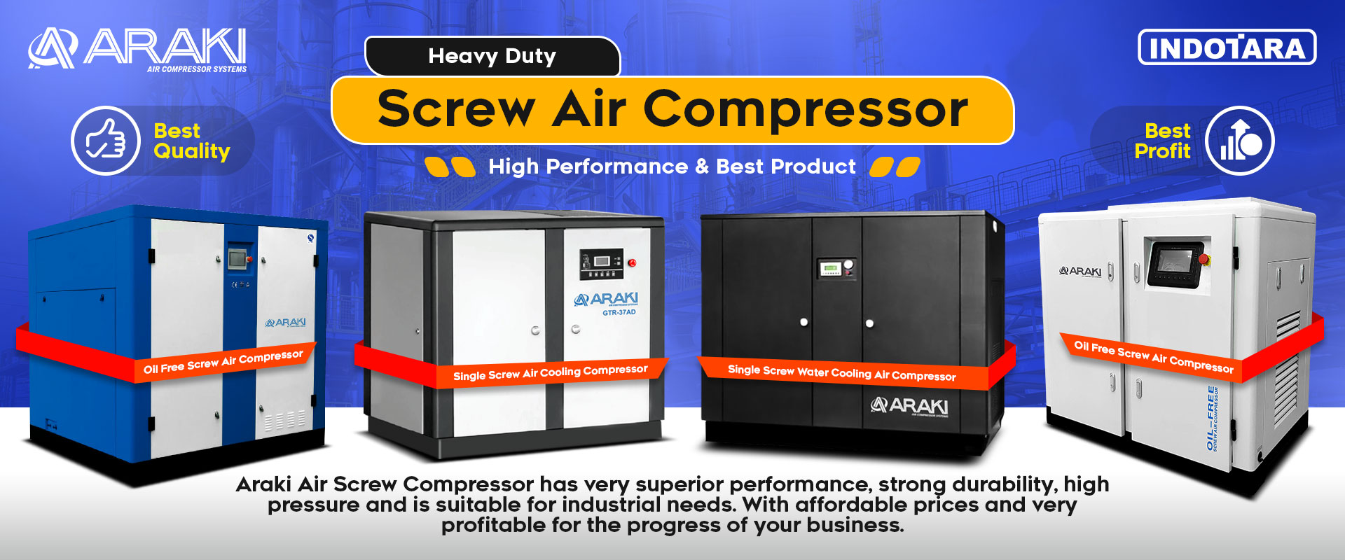 Jual Single Screw Air kompresor